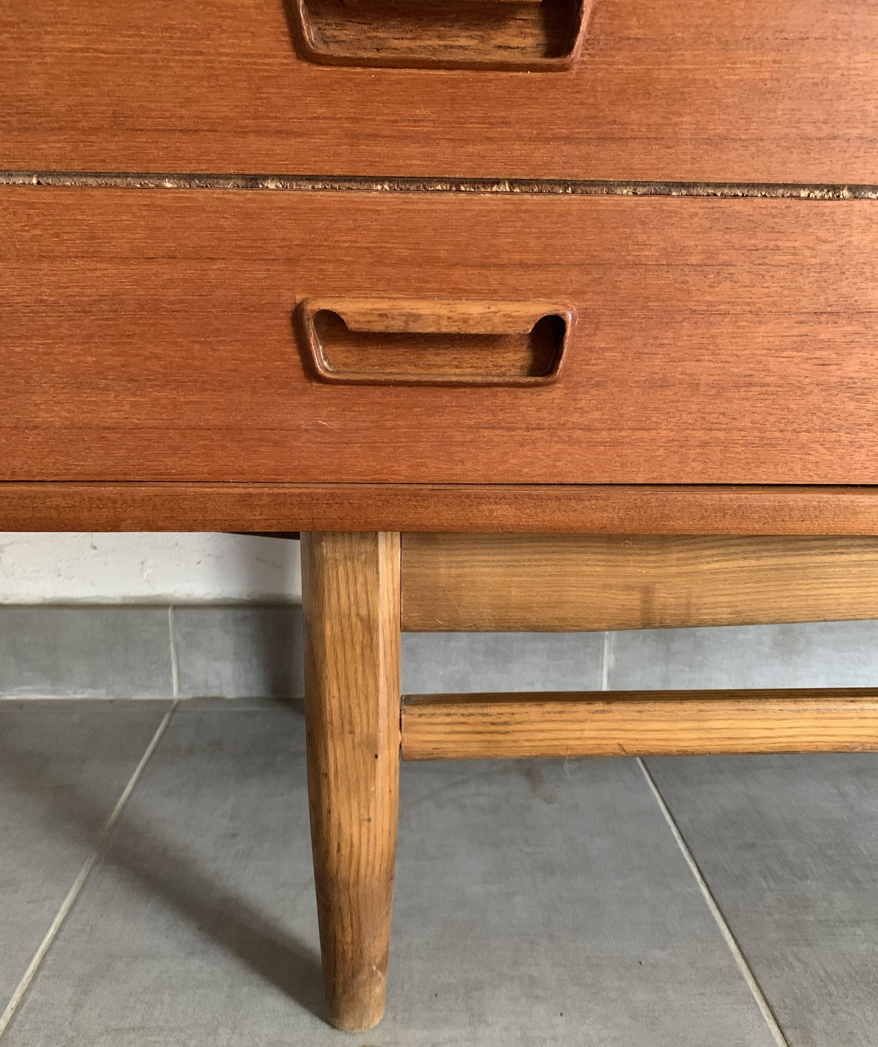 Vintage Scandinavian enfilade from the 60s in teak