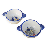 2 old Breton earthenware bowls – Pornic & MBFA