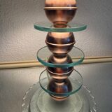 Small Art Deco lamp in copper glass