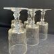 6 wine glasses – light cut crystal