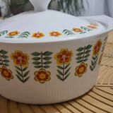 Lot of porcelain tableware sarreguemines digoin on fire