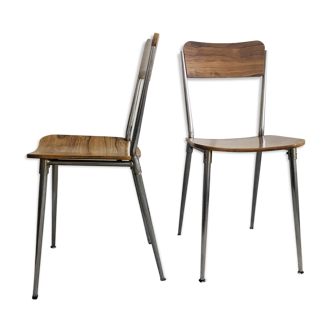 Pair of vintage formica chairs