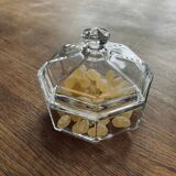 Bonbonnière transparente en verre