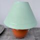 Two-tone ceramic bedside lamp 1980