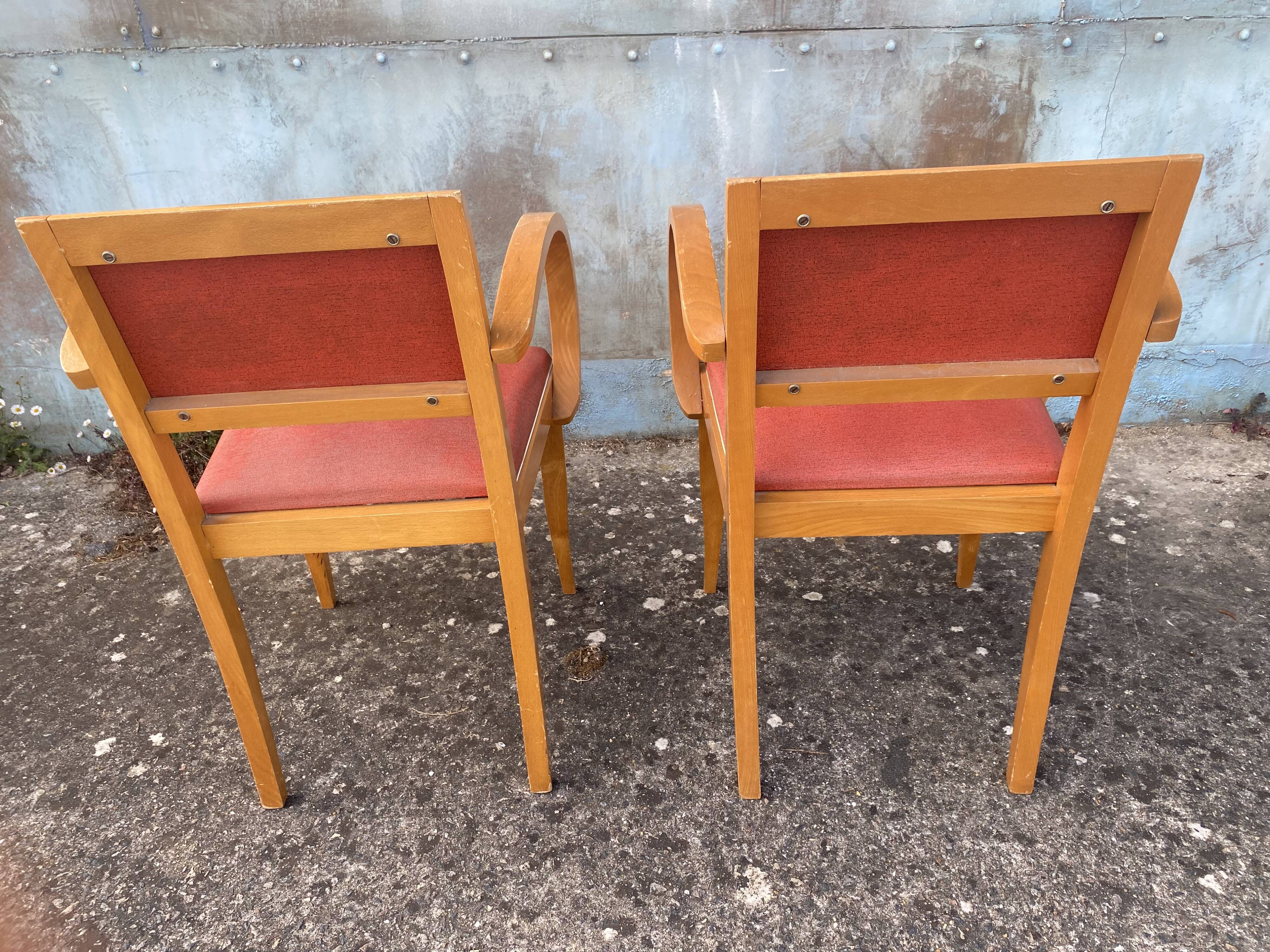 Paire de fauteuils bridge