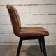 Chaise de bureau cuir & bois 1960