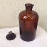 Apothecary bottle, collection pharmacy, amber thick glass