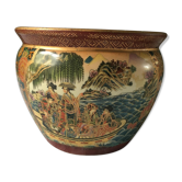 Antique Satsuma porcelain vase, Japan, late 19th-early 20th century