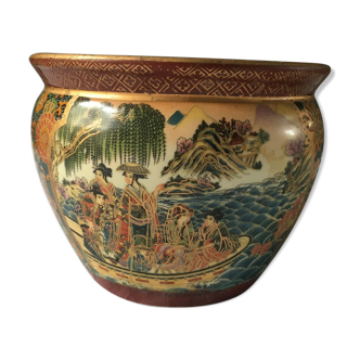 Antique Satsuma porcelain vase, Japan, late 19th-early 20th century
