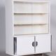 Bauhaus White Chrome-Plated Steel & Lacquered Wood Cabinet attributed to Vichr, 1930s