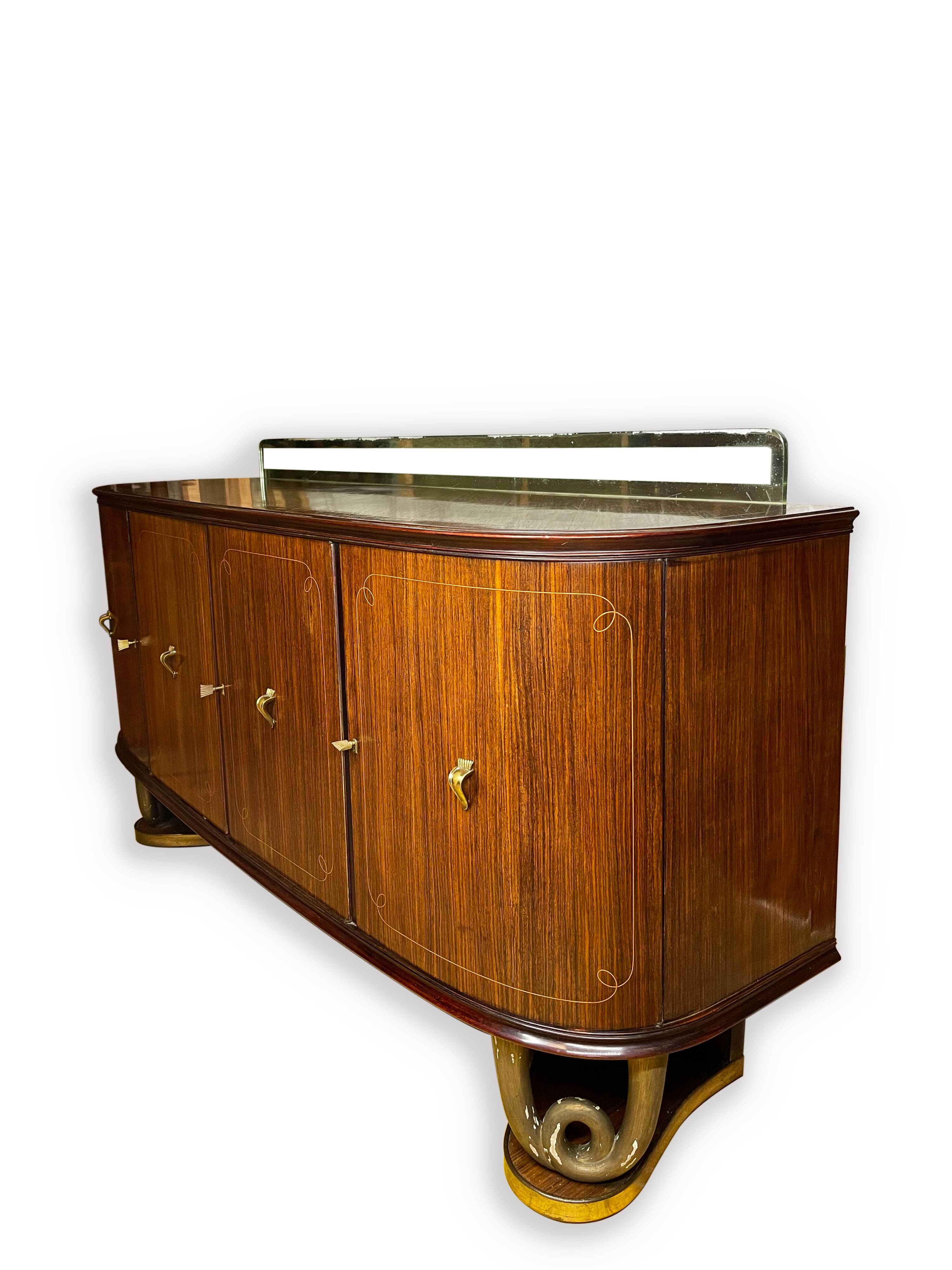 Buffet vintage, dans le style de Paolo Buffa, 1950