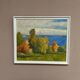 Original Swedish Oil On Canvas – “By The Sea” By H. Lindmark – Dated 1983 – Vintage & Framed