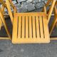 Lot 3 folding chairs vintage wood design