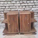Pair of art deco bedside tables