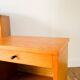 Scandinavian bedside table in teak veneer, with tapered legs and a drawer, 1960.