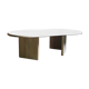 Vintage coffee table travertine marble Rochebobois 80s