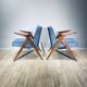 Pair of vintage design armchairs 'Bunny' 60s