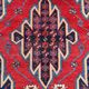 Antique handmade wool carpet, Mazlagan Iran 194 cm