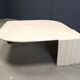 Vintage travertine coffee table by Roche Bobois, 1970s
