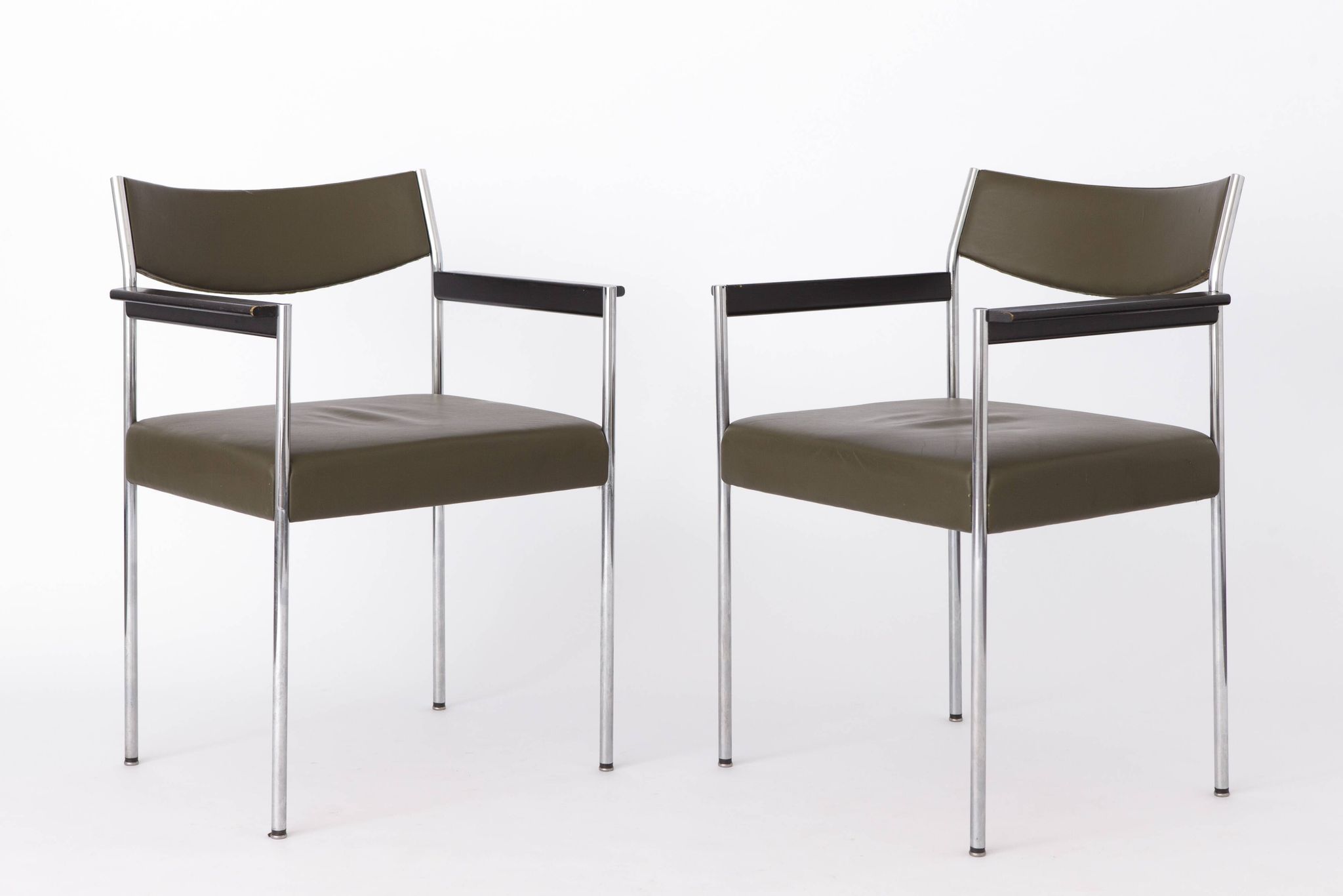 2 Vintage Armchairs by Edlef Bandixen for Kusch & Co, 1970s, Germany