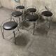 6 silver moon stools by Pascal Mourgue for Fermob 1985
