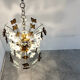 Mid-century glass sputnik chandelier, 1970s