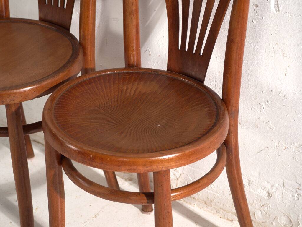 Antique bentwood chairs in Thonet style – Hungary, circa 1960 #7 - Set of 2 pieces
