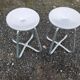 Paire de tabourets industriels