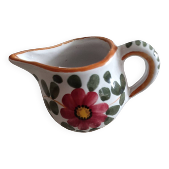Petit pot à lait décor floral ARS Deruta