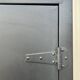 Metal kitchen cabinet, aluminum marshal's baton handles; 1950s