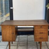Vintage mid century modern oak desk