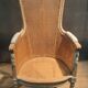 Louis XVI high-backed caned armchair
