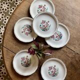 Set of 6 vintage deep plates, "Indian Tree" pattern by Digoin.