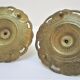Pair of candle holders gilded bronze patinated vegetal decoration early twentieth century