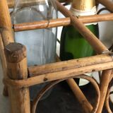 Rattan bottle holder