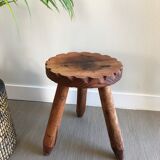 Wooden tripod stool