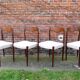 Ensemble de 4 chaises vintage scandinave