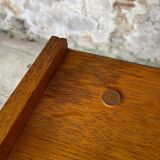 Vintage Scandinavian style oak chest of drawers circa 70's