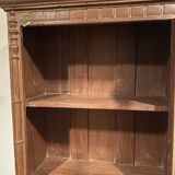 Colonial style teak display cabinet