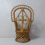 Fauteuil Emmanuelle en rotin