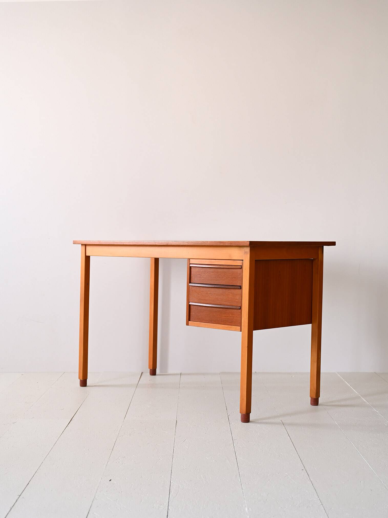 Scandinavian retro wooden desk