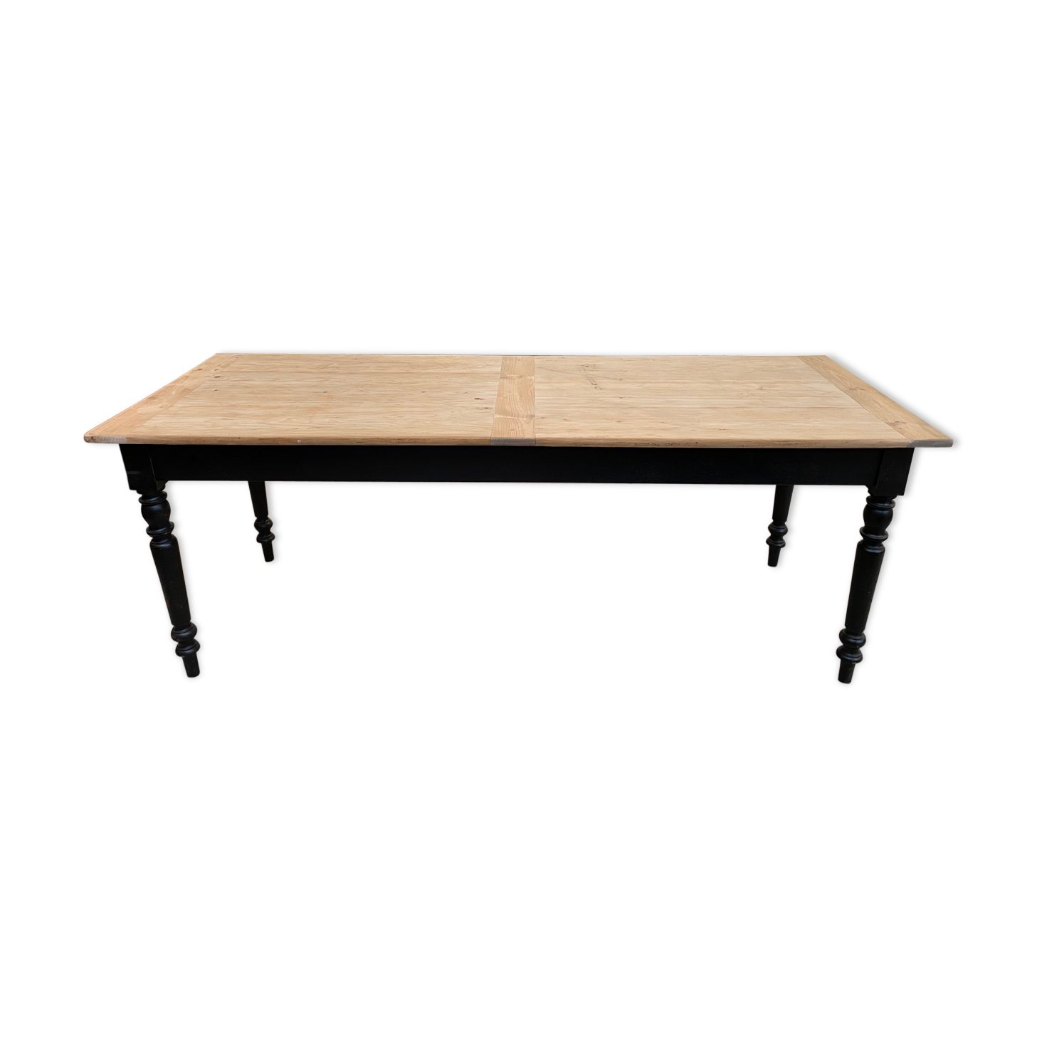 Farm table feet turned