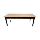 Table de ferme pieds tournés