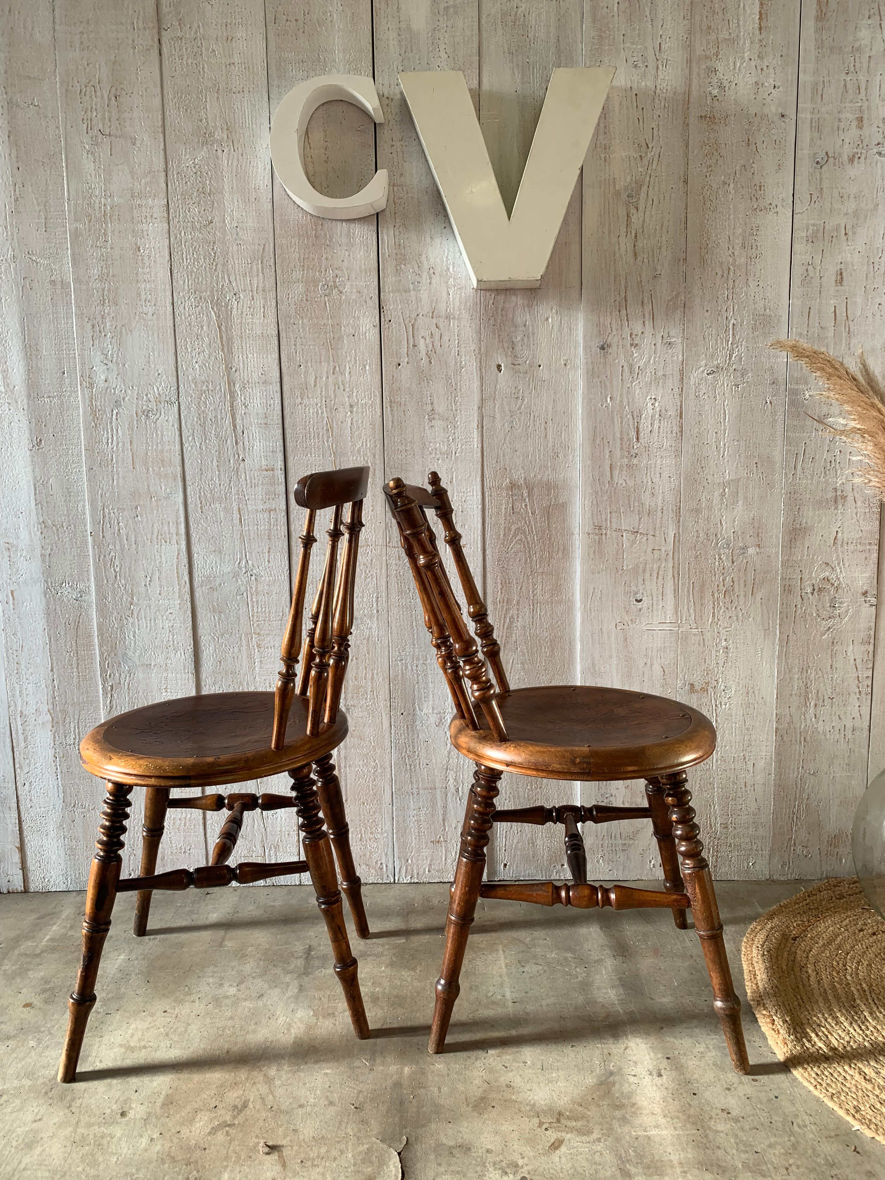 Pair of bistro chairs