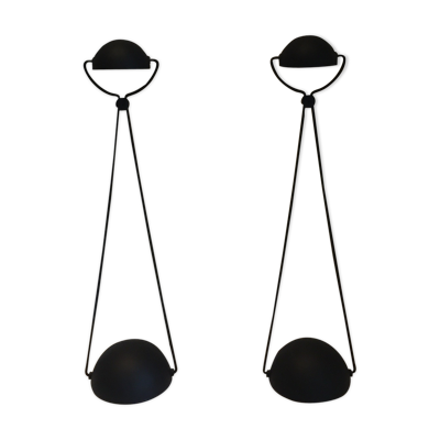Paire de lampes de bureau articulées Meridiana par Paolo Piva pour Stephano Cevoli, 1980