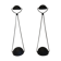 Pair of Meridiana articulated desk lamps by Paolo Piva for Stephano Cevoli, 1980