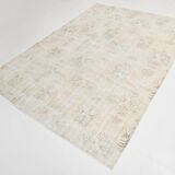 6x8 Cream Brown Floral Vintage Area Rug, 181x261Cm SK 21812