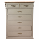 Chest of drawers in solid elm