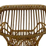 Rattan easy chair by Dirk van Sliedregt Rohe Noordwolde 1960 in the Netherlands