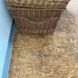 Old wicker transport trunk, early 20th century